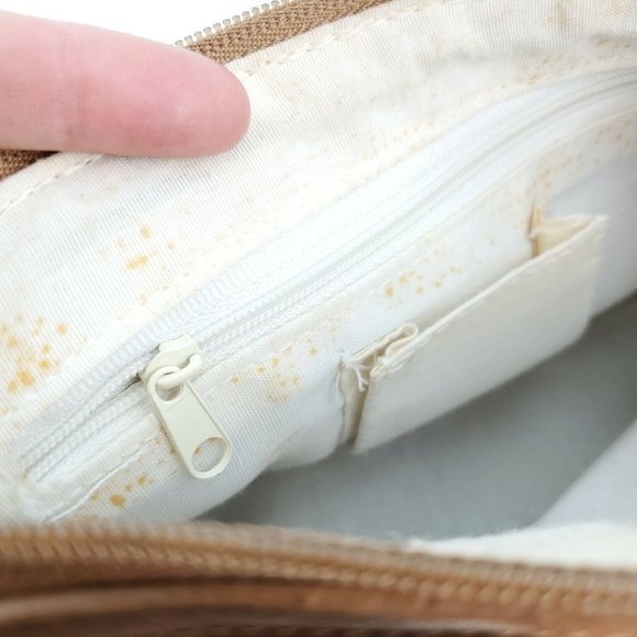 Womens Cream Red Embroidered Adjustable Shoulder Strap Baguette Handbag … - Picture 7 of 14